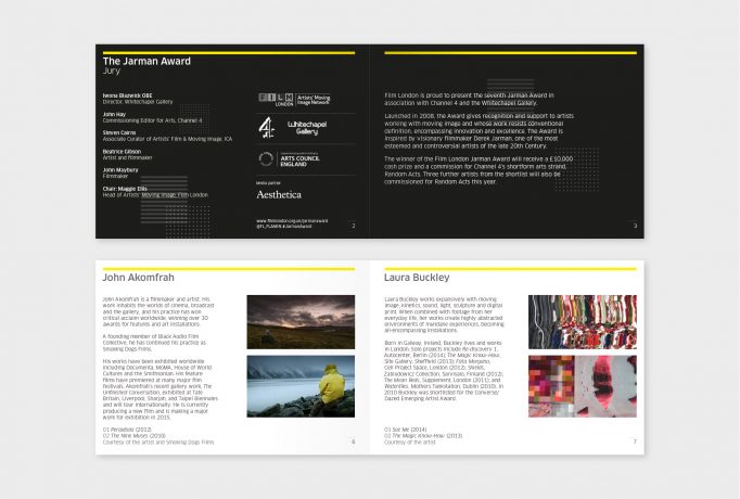 layout design for catalogue in black and white