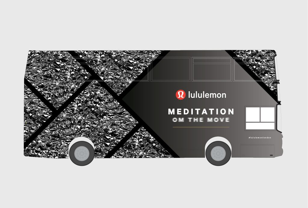 livery design for the Om The Move bus, side view
