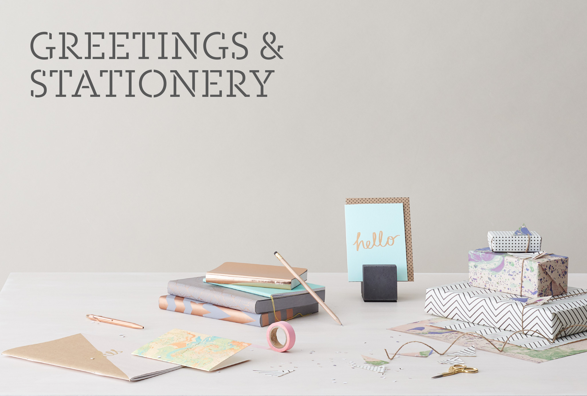 ‘GREETINGS & STATIONERY’ sector photography